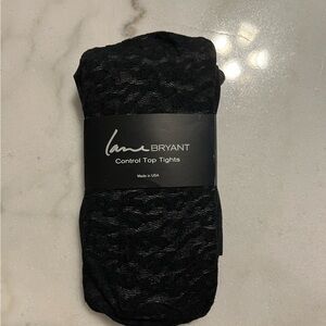 Lane Bryant Black Control Top Tights